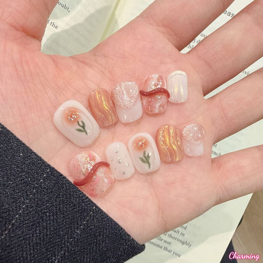 Tulip Wish / Handmade Nails