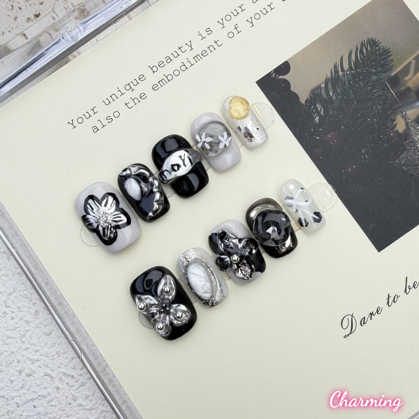 Ethereal Bloom / Handmade Nails