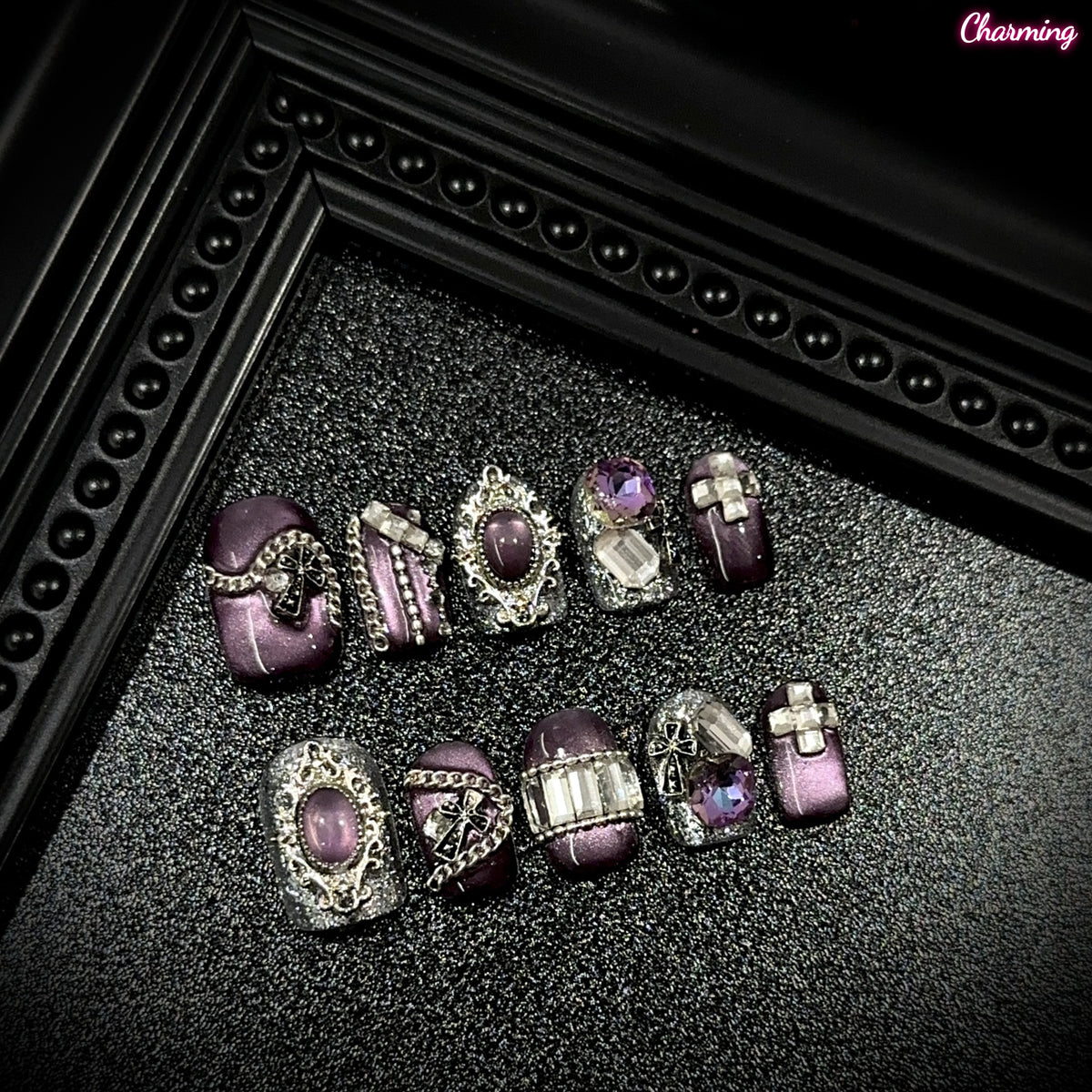 Violet Voltage / Handmade Nailsems