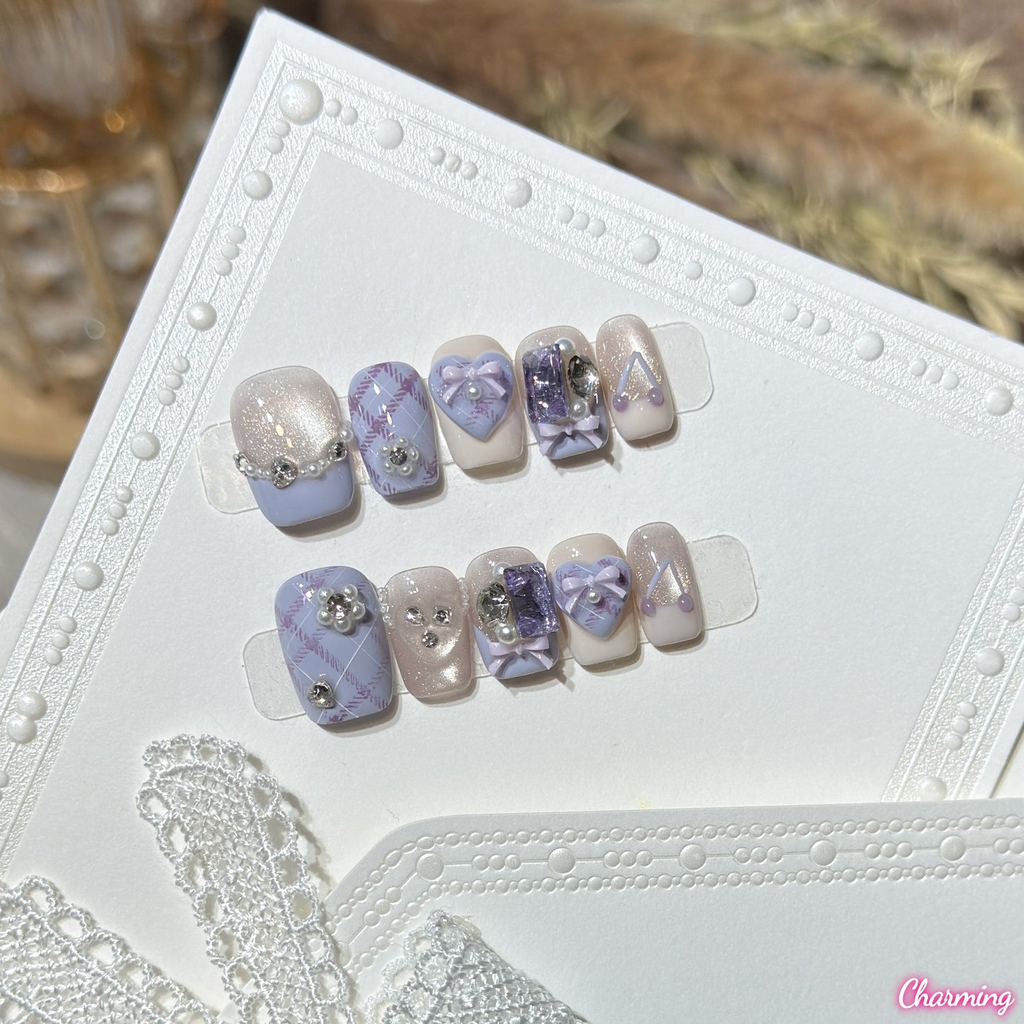 Sweet Heart Glow / Handmade Nailsems