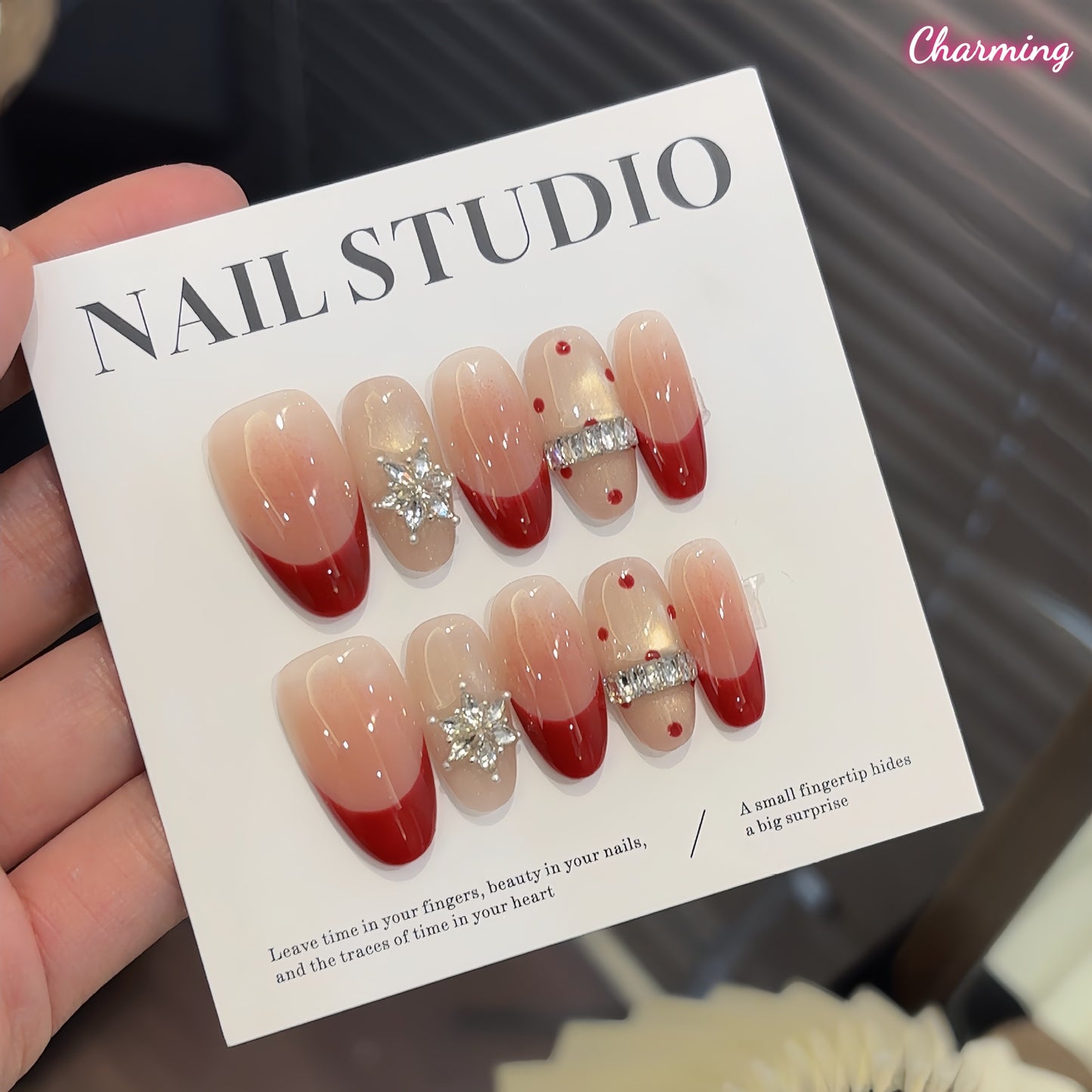 Red Wedding / Handmade Nails