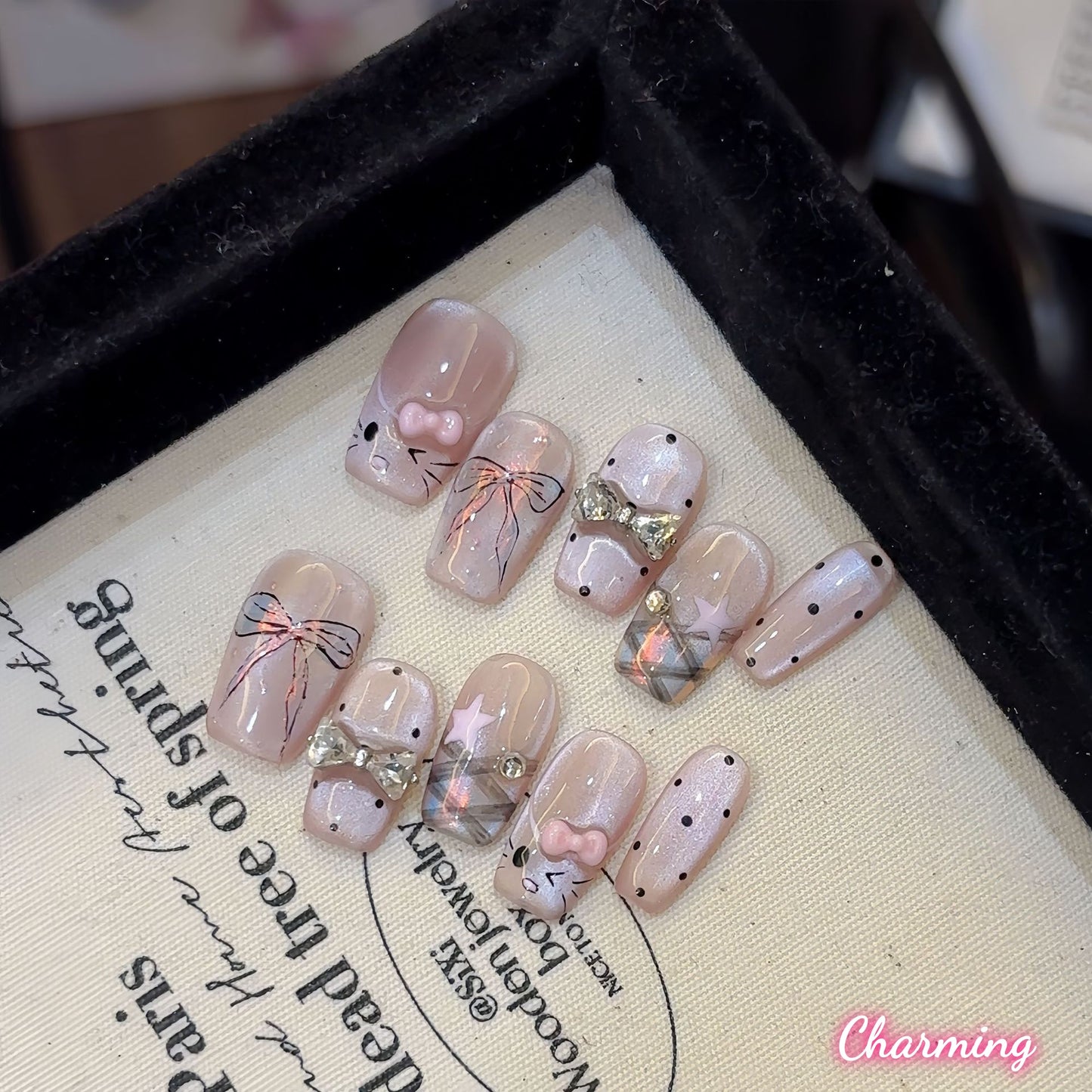 Pink Purrfection / Handmade Nails