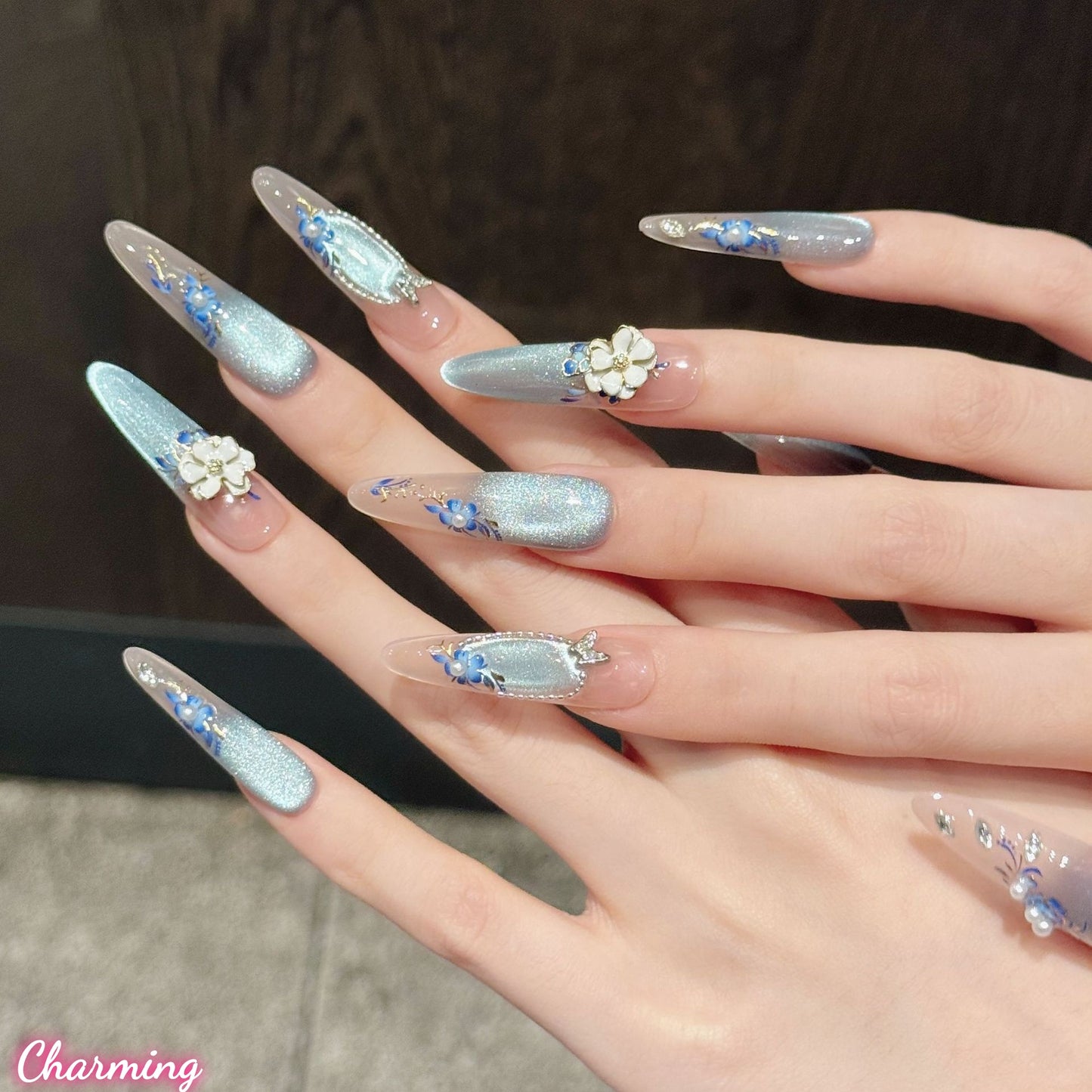 Glaze Bloom /  Handmade Nails