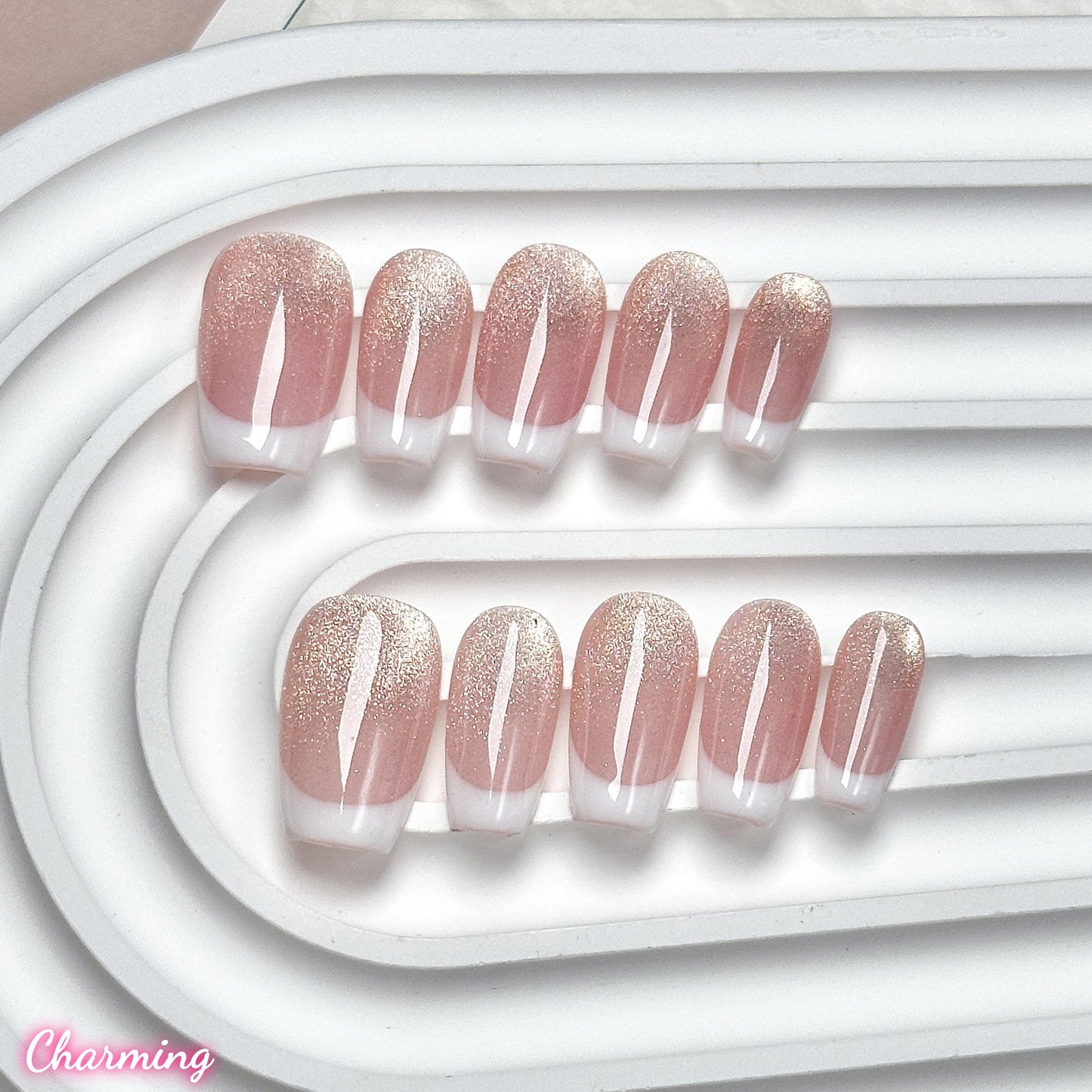 Parisian Tip / Handmade Nails