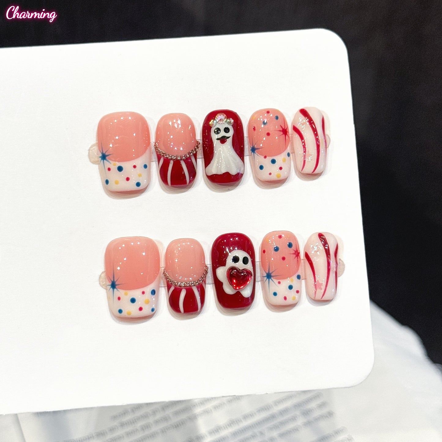 Rose Ghost / Handmade Nailsems