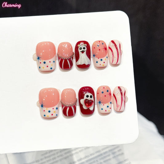 Rose Ghost / Handmade Nailsems