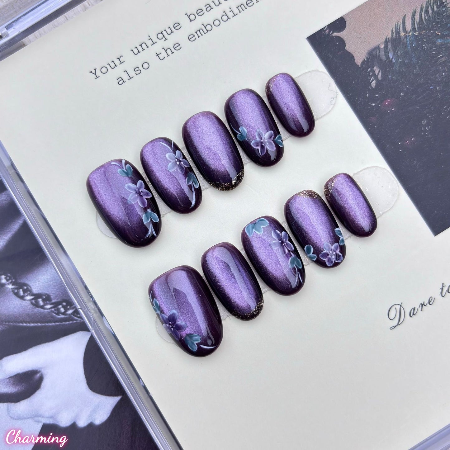Mystic Violet / Handmade Nails
