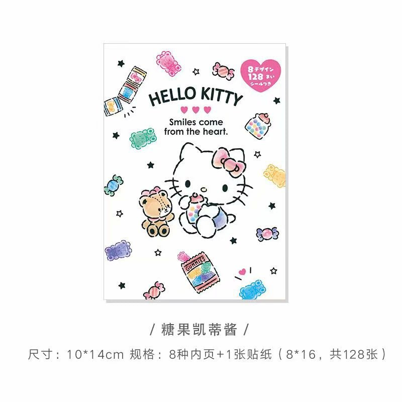 Cartoon Cute Girl Memo Pad Notebook Sticker Book Student Message Book Handbook