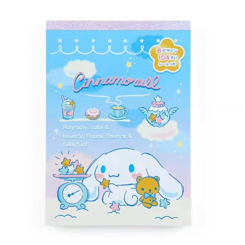 Cartoon Cute Girl Memo Pad Notebook Sticker Book Student Message Book Handbook