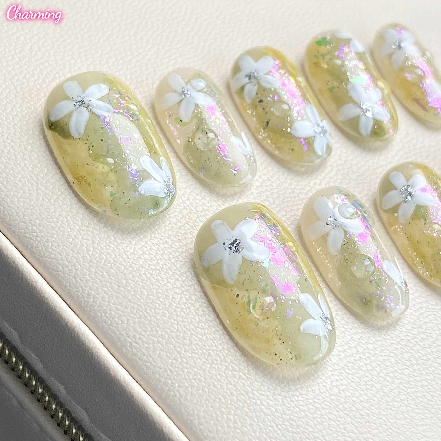 Soft Summer Bloom / Handmade Nailsems