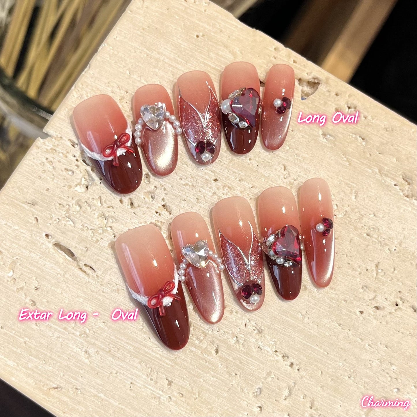 Temptation Crystal / Handmade Nails