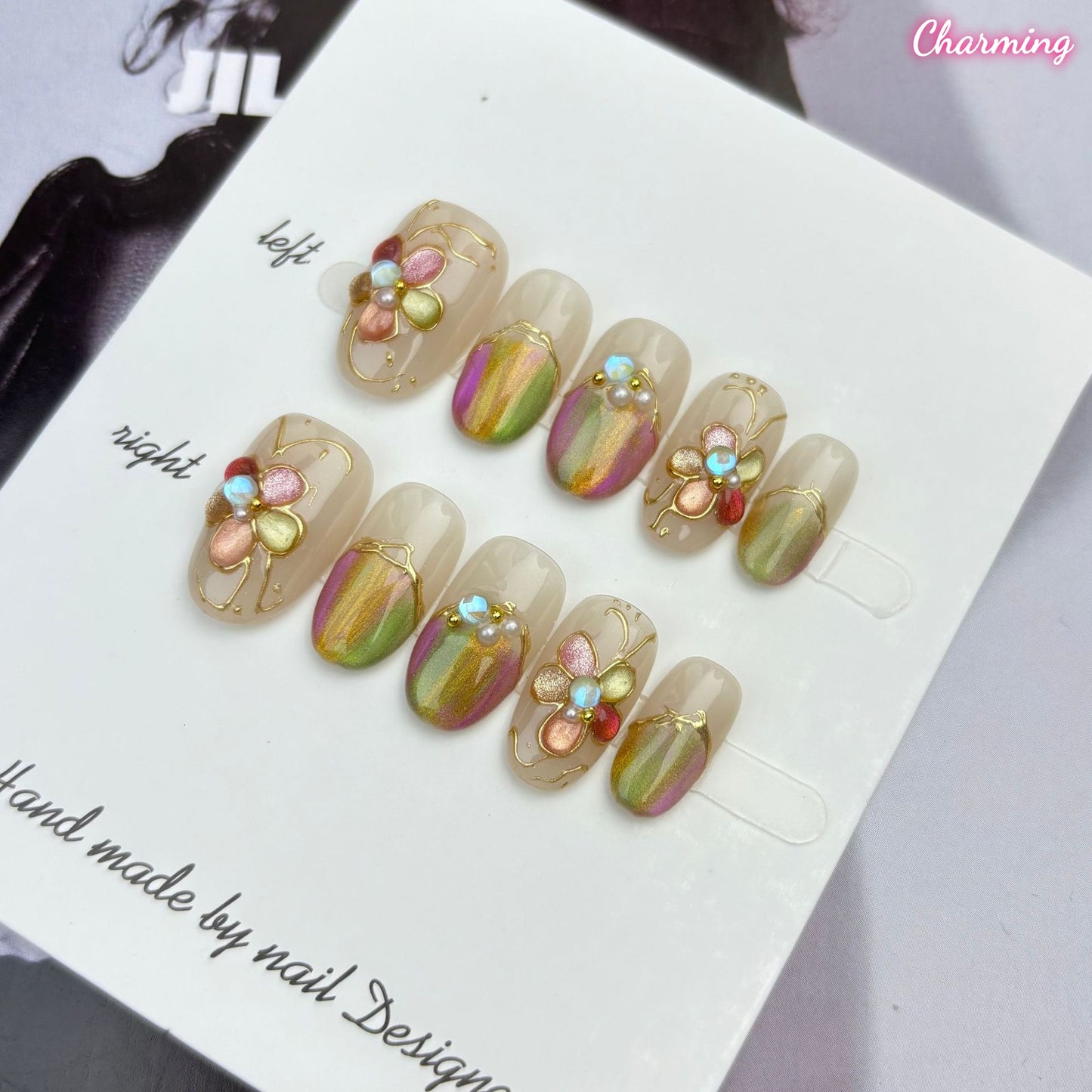 Grace in Flowers / Handmade Nails