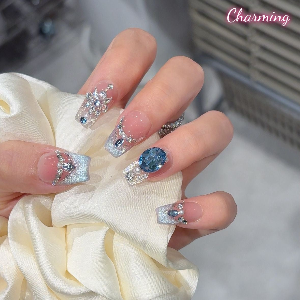 The Blue Mirage / Handmade Nails