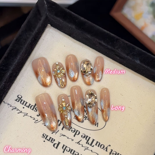 Amber Gleam / Handmade Nails