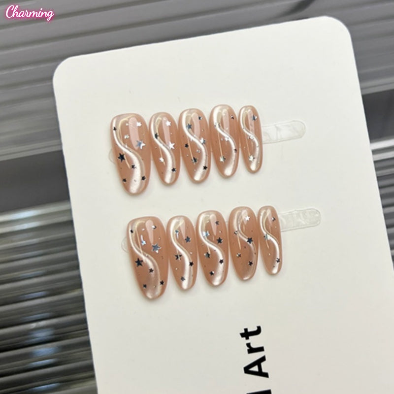 Soft Aurora Shift / Handmade Nails