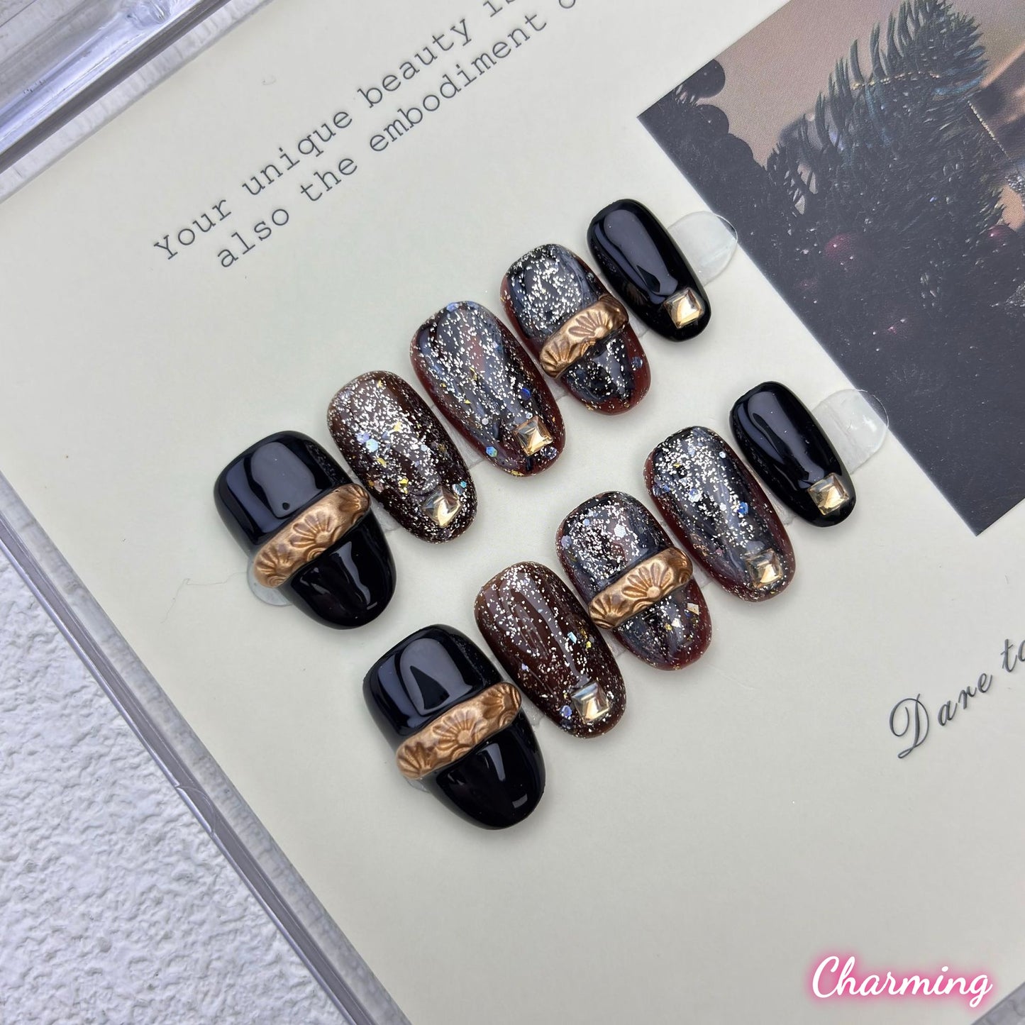 Gleaming Relic/ Handmade Nails