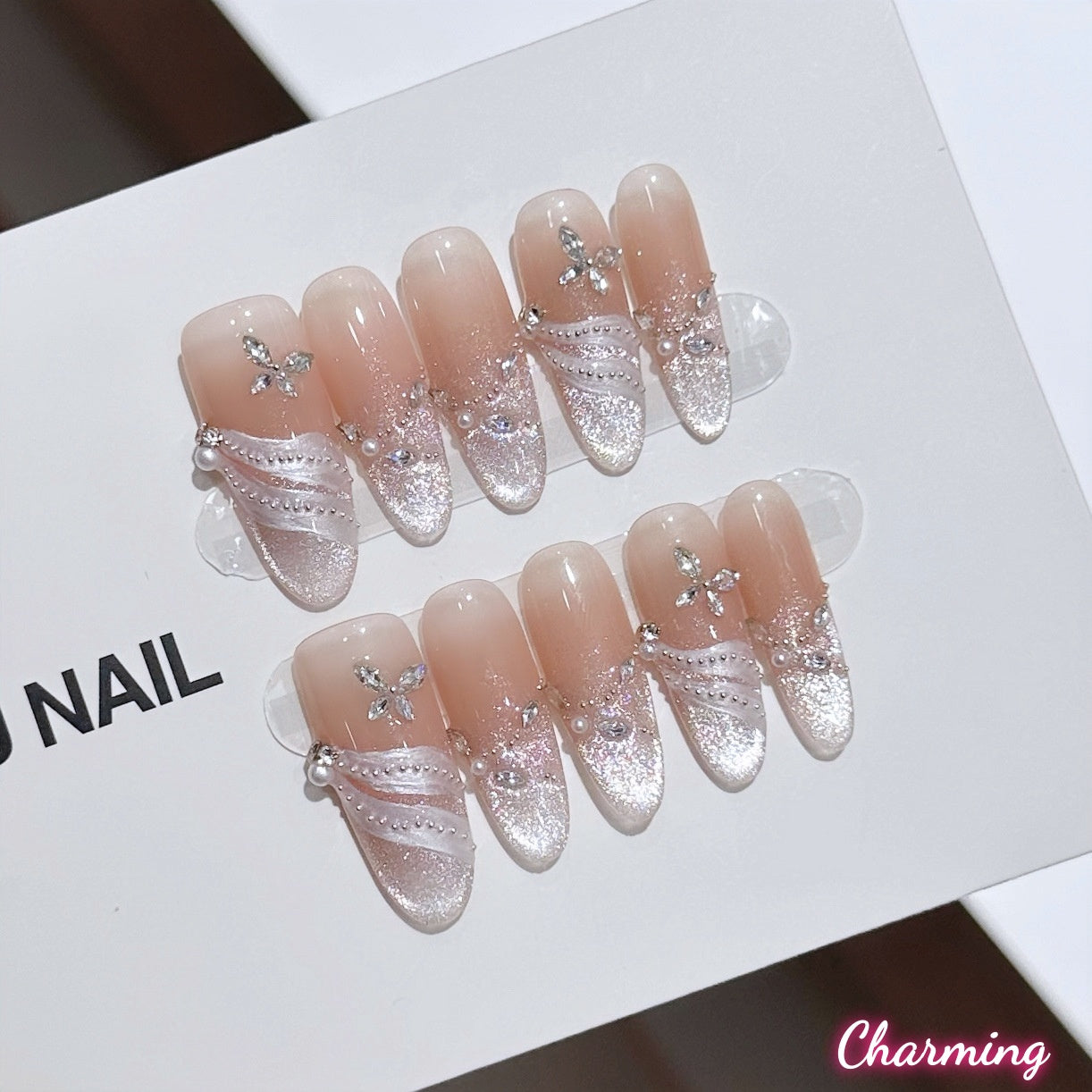 Ribbons of Moonlight / Handmade Nails