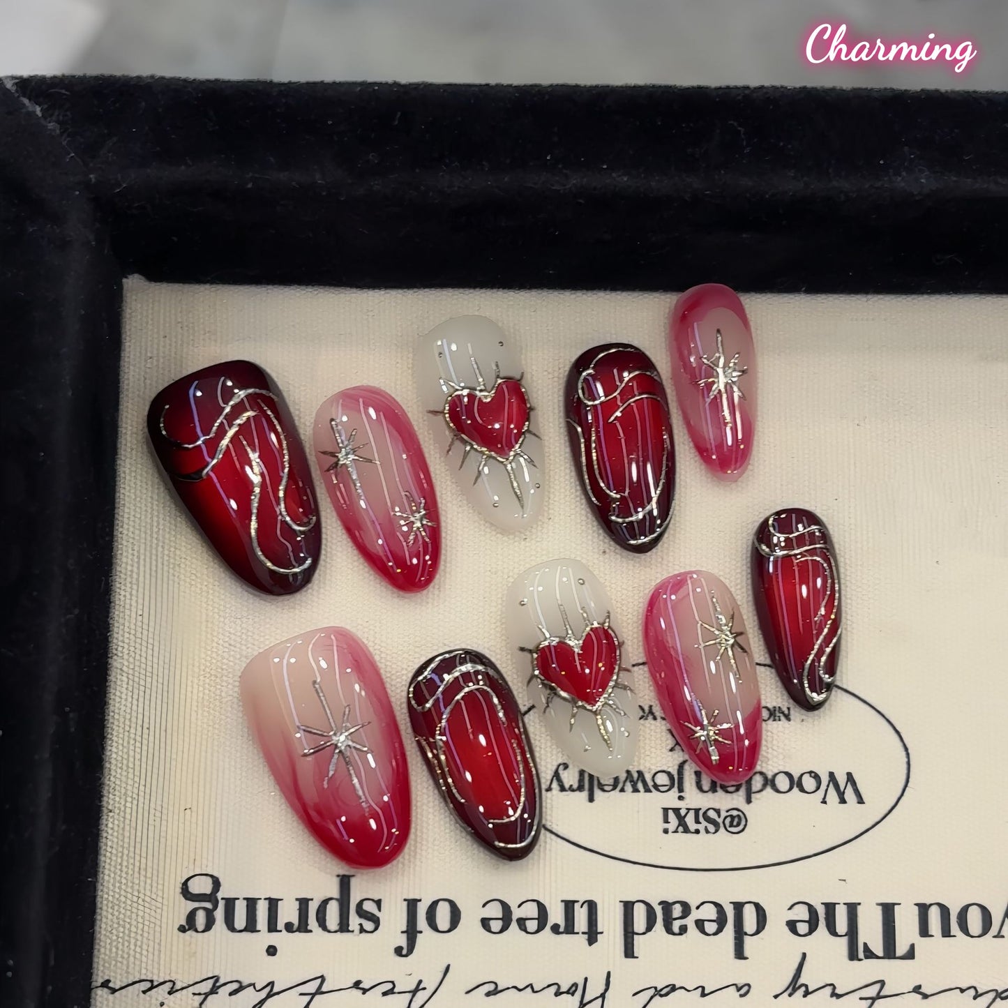 Crimson Lover / Handmade Nails