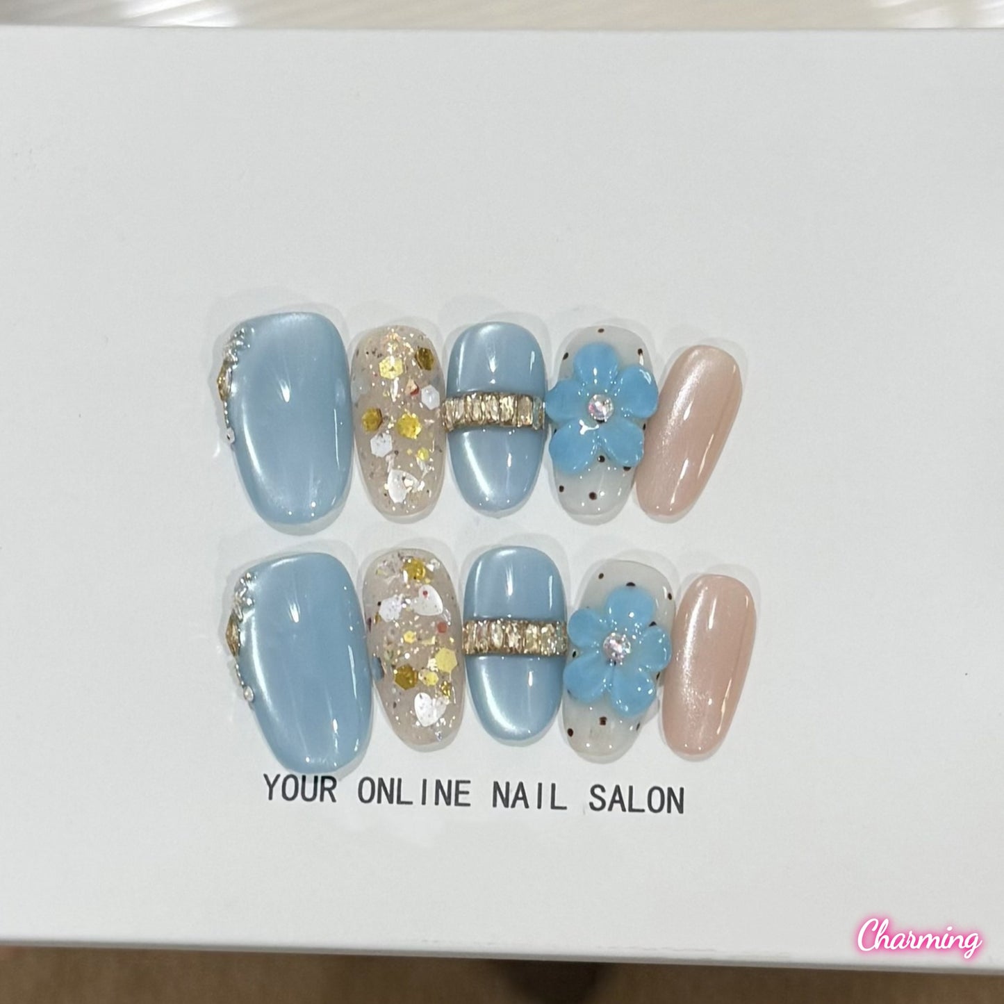 Something Blue / Handmade Nails
