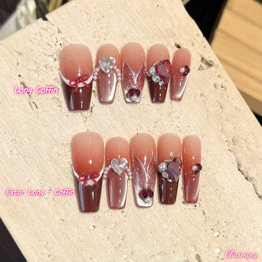 Temptation Crystal / Handmade Nails