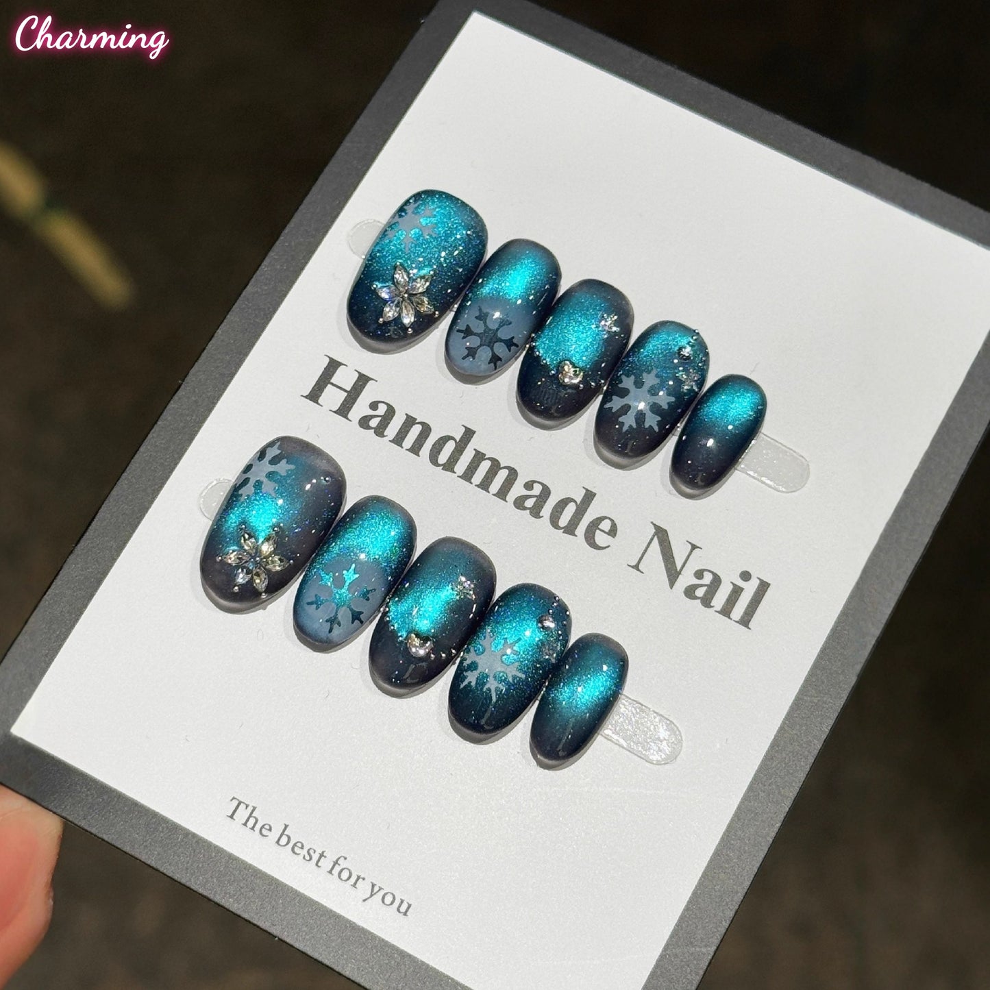 Celestial Snow / Handmade Nails