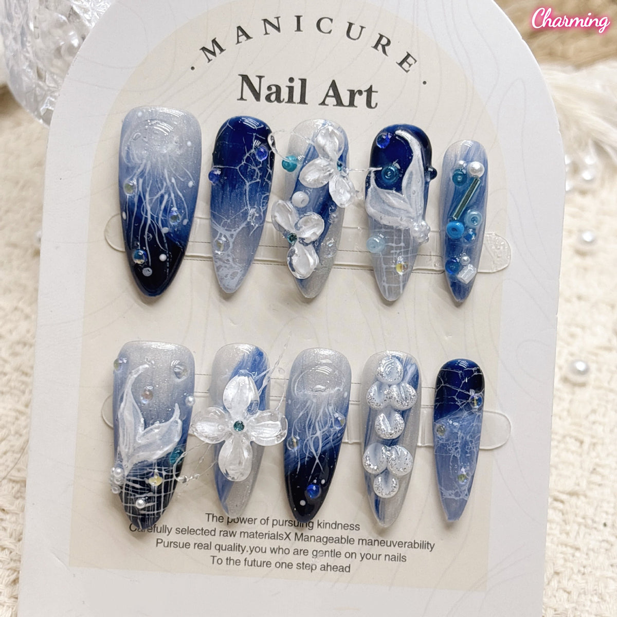 Silent Bloom / Handmade Nailsems