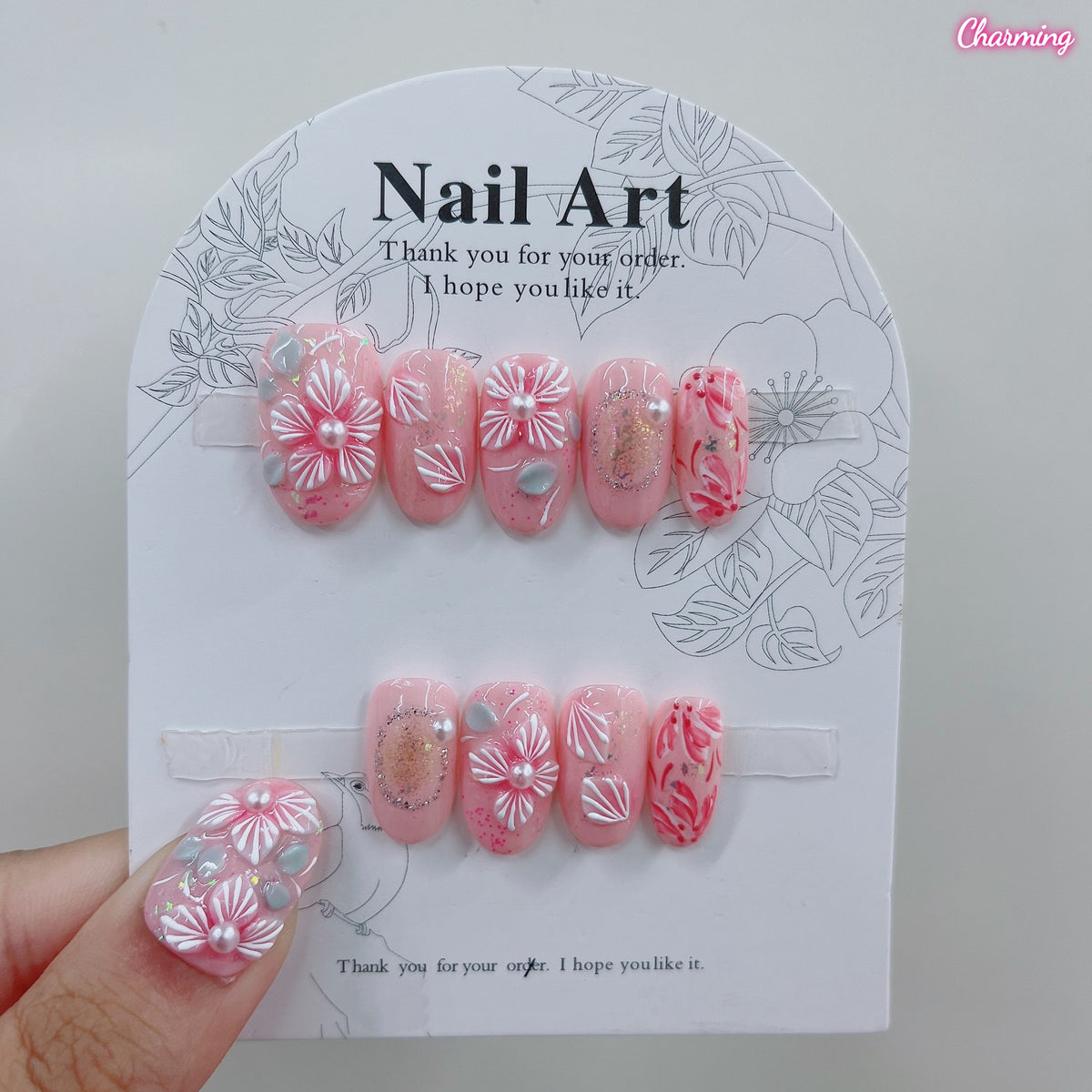 Pink Reverie / Handmade Nails