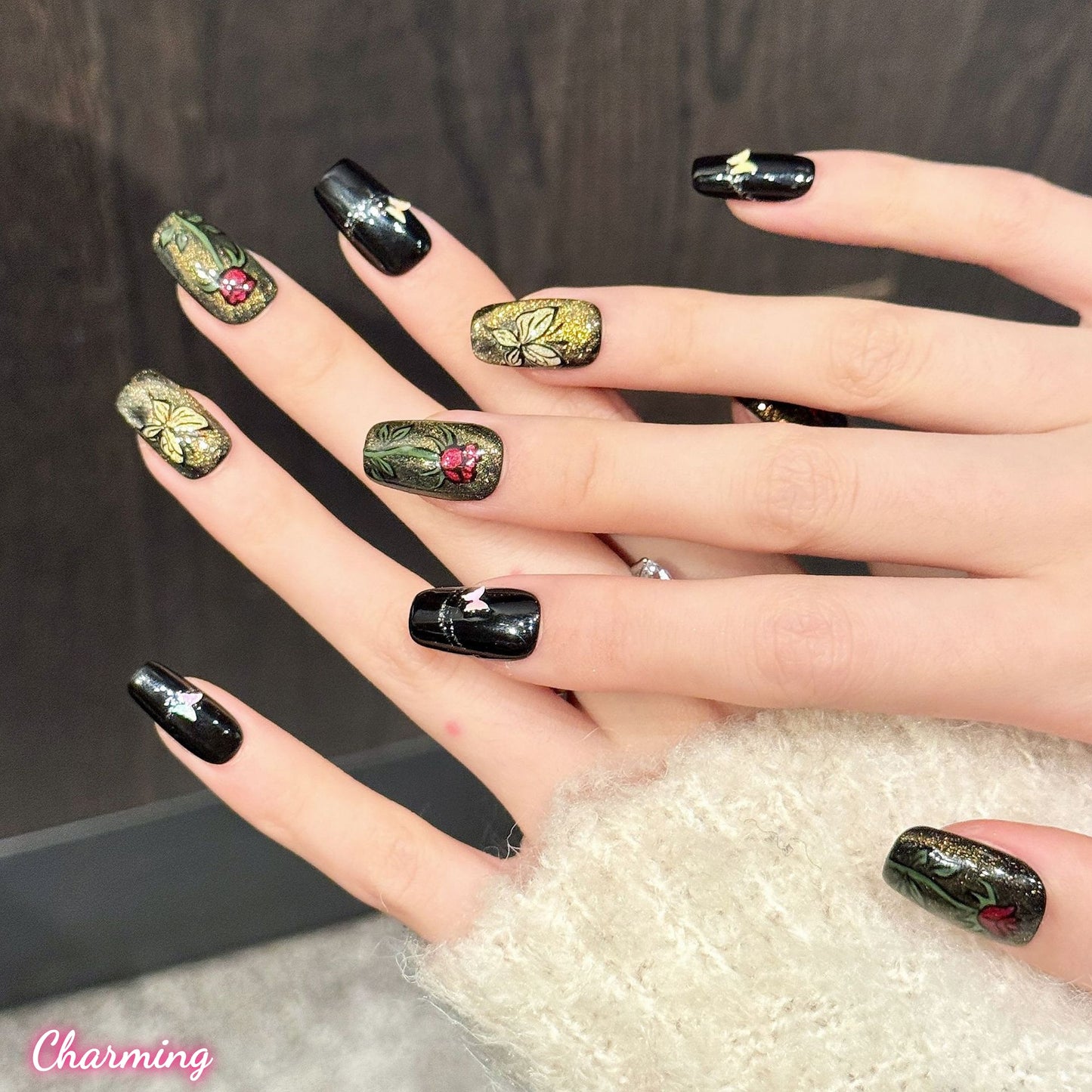 Midnight Nectar / Handmade Nails