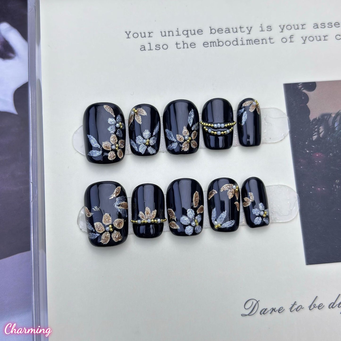 Gilded Whisper / Handmade Nails