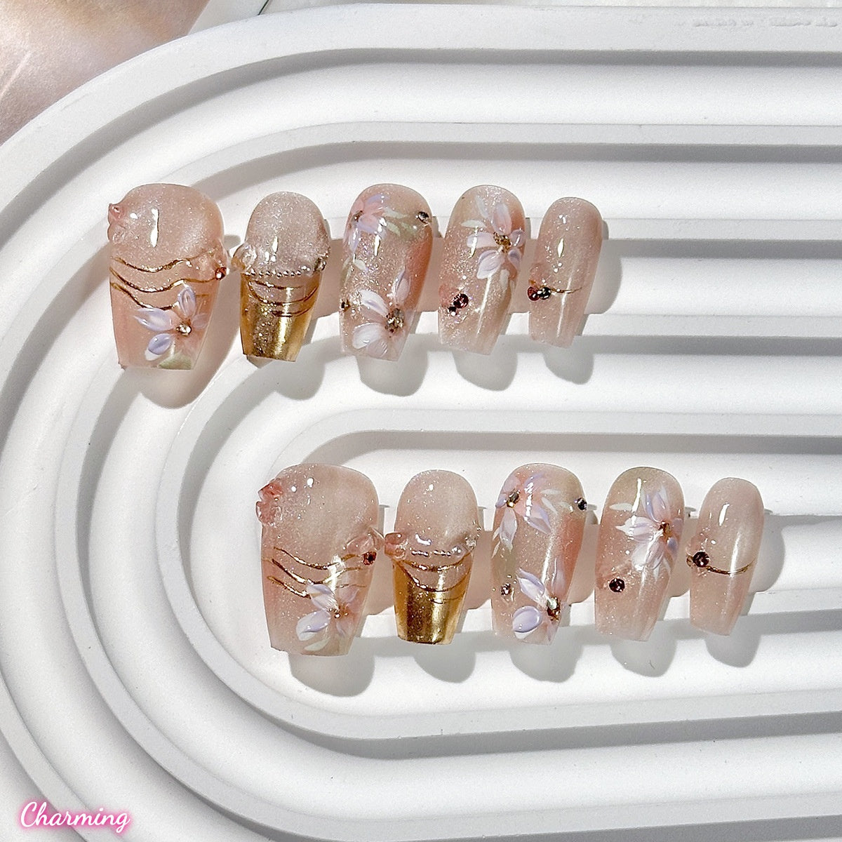 Amber Petal / Handmade Nails