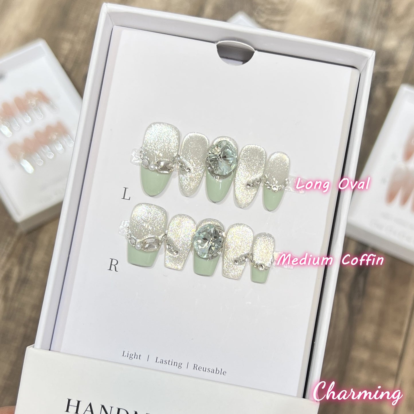 Refreshing Mint / Handmade Nails