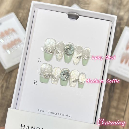 Refreshing Mint / Handmade Nails