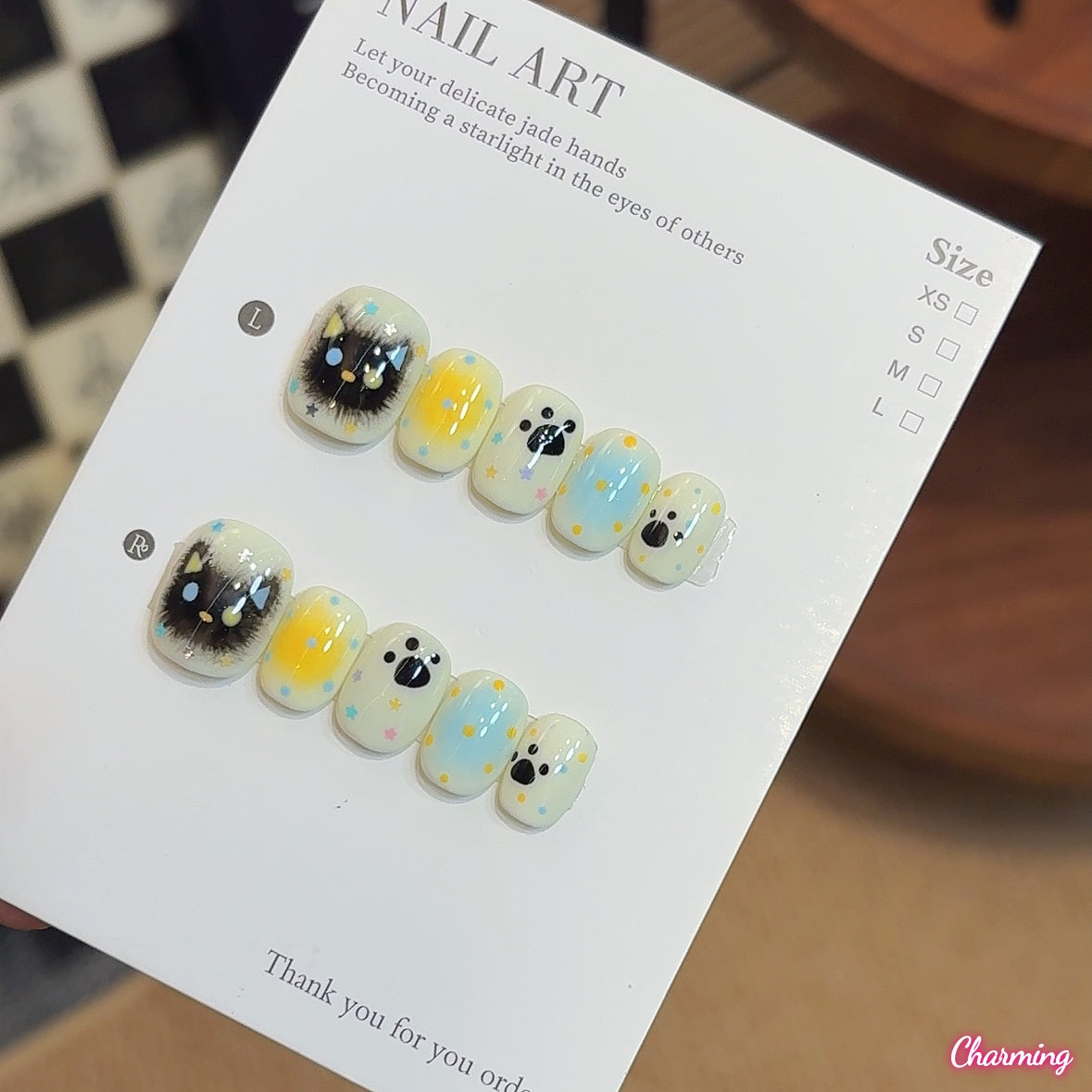 Bedhead Kitty / Handmade Nails