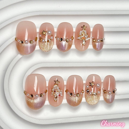 Christmas Carol / Handmade Nails