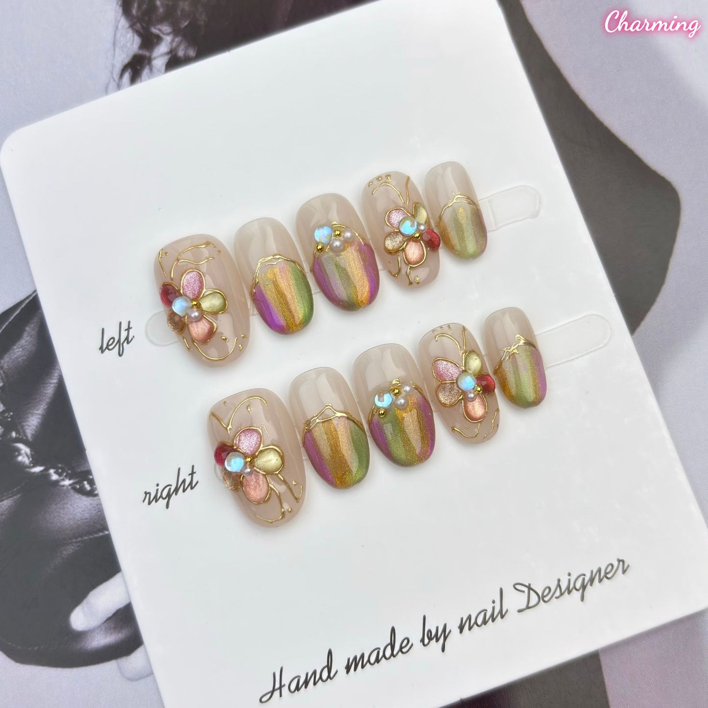 Grace in Flowers / Handmade Nails