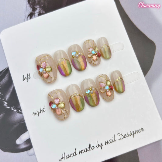 Grace in Flowers / Handmade Nails