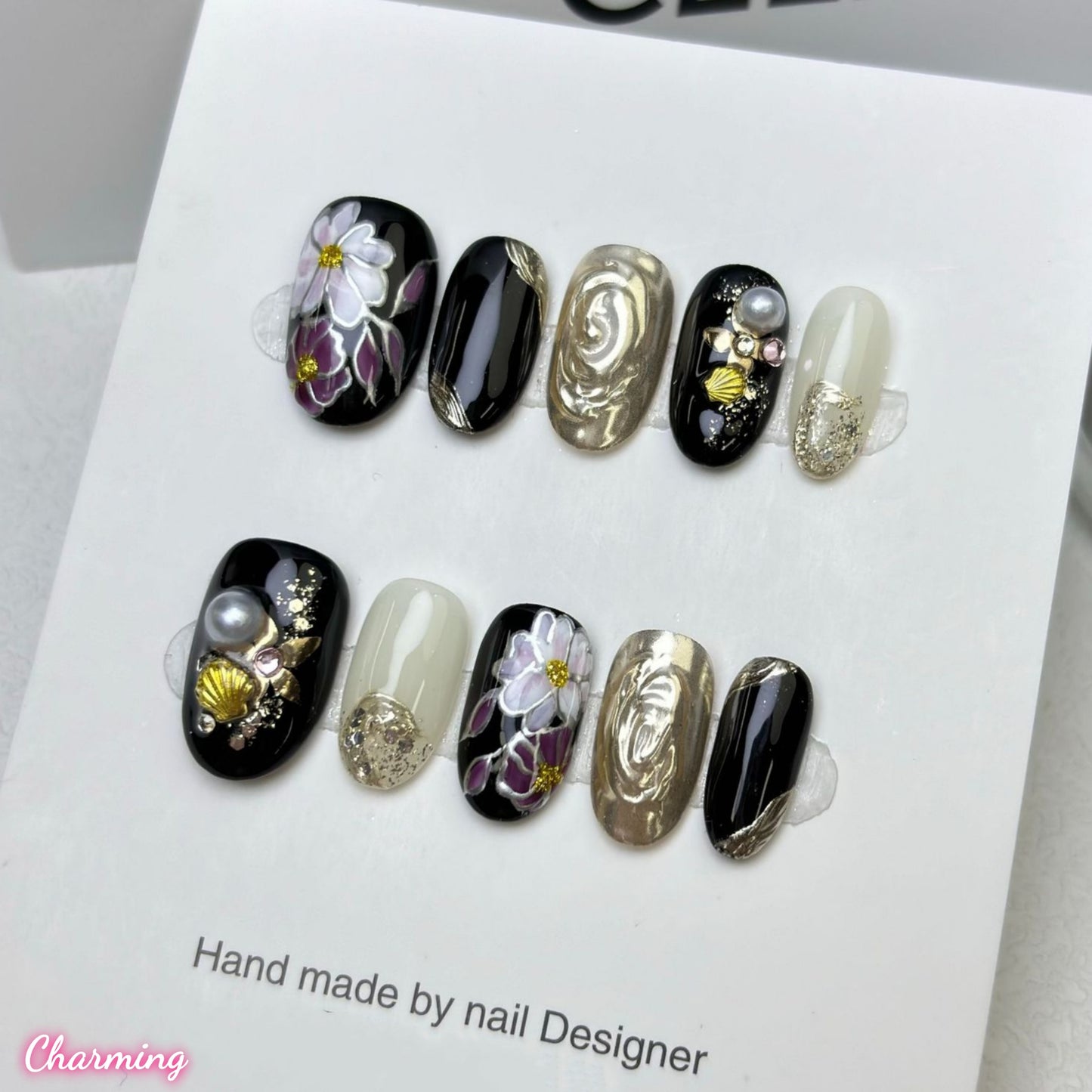 Flower Code / Handmade Nails