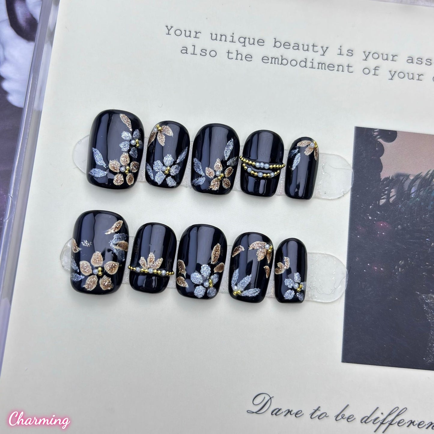 Gilded Whisper / Handmade Nails