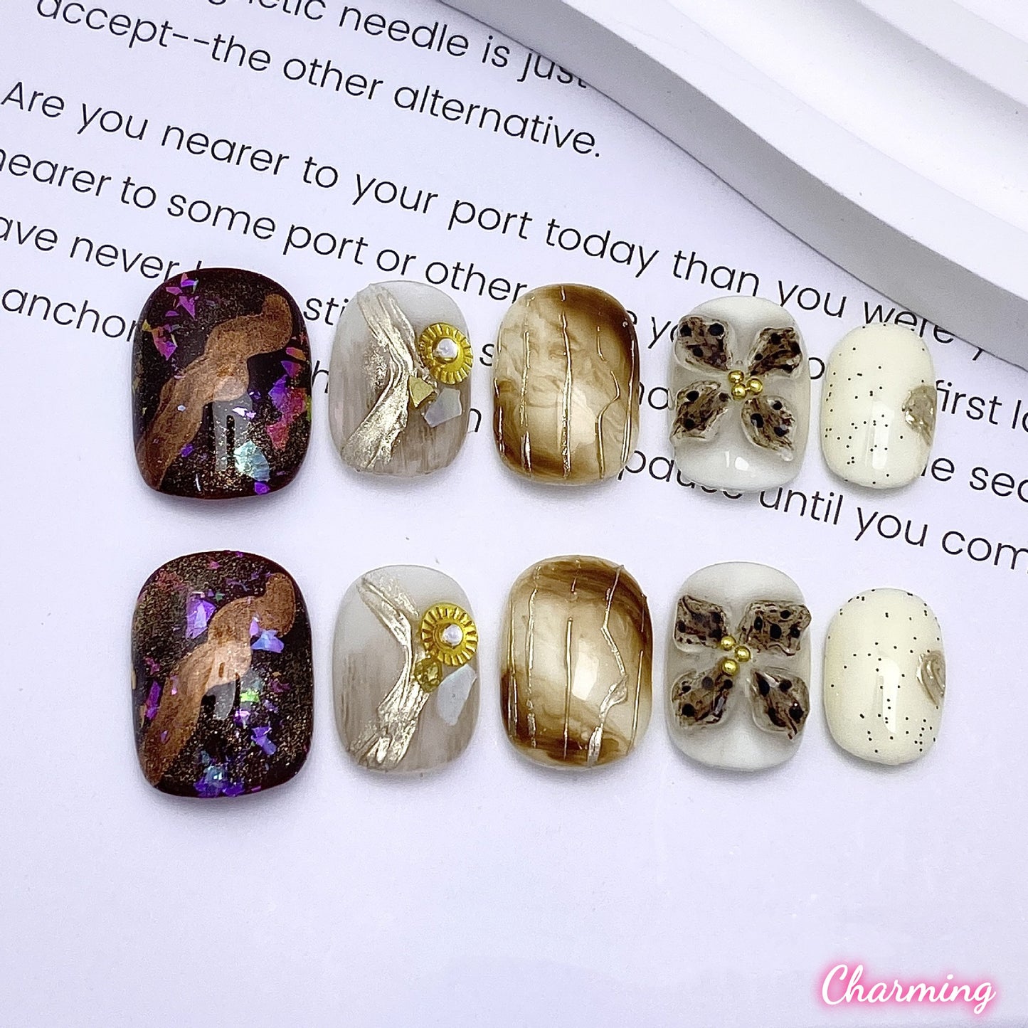 Glimmer of Yesterday / Handmade Nails
