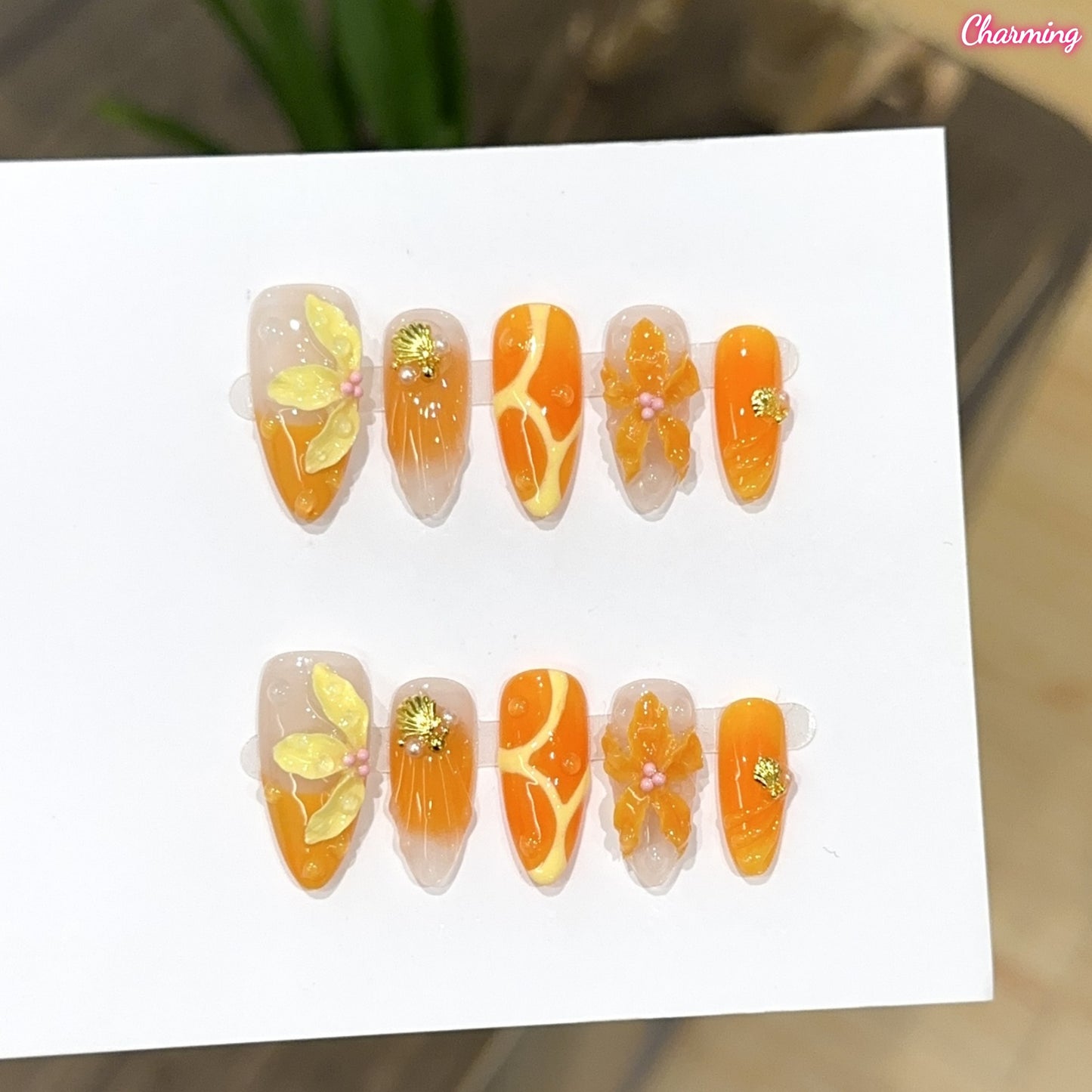 The Orange Relief / Handmade Nails