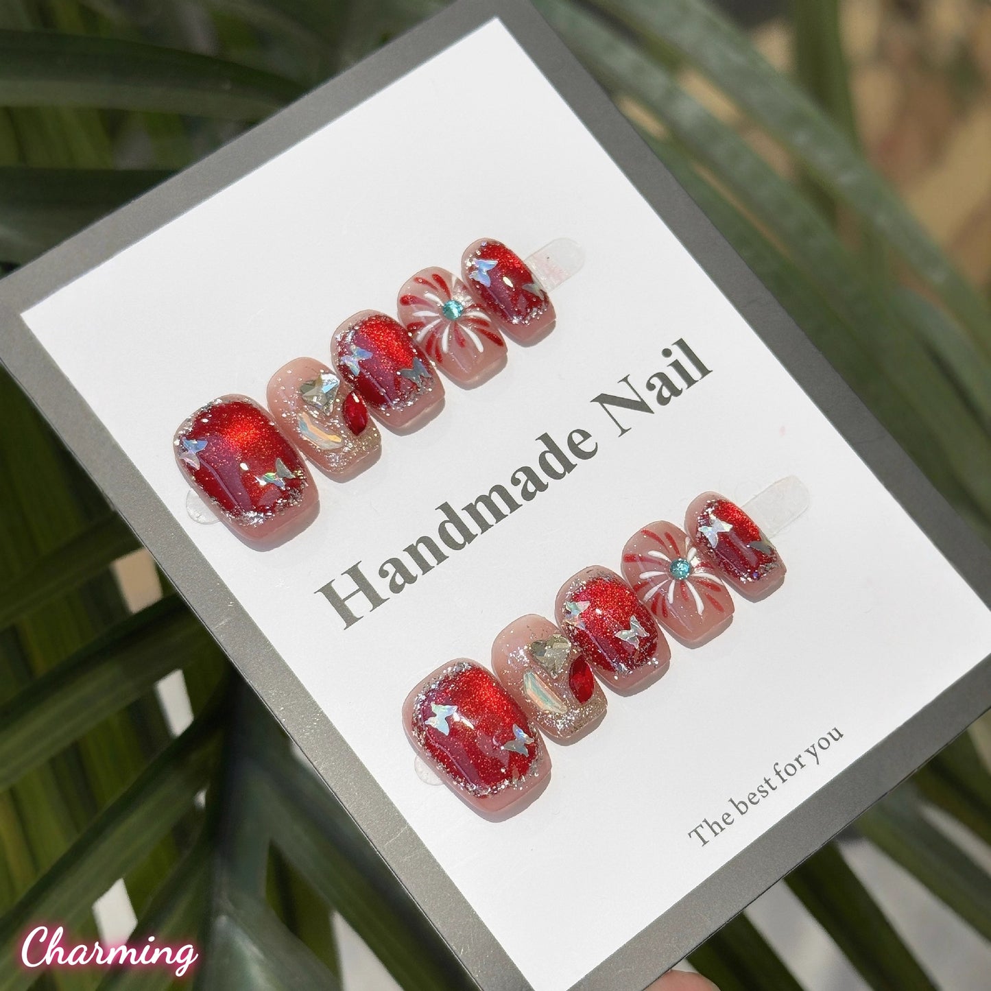 Firework Bloom / Handmade Nails