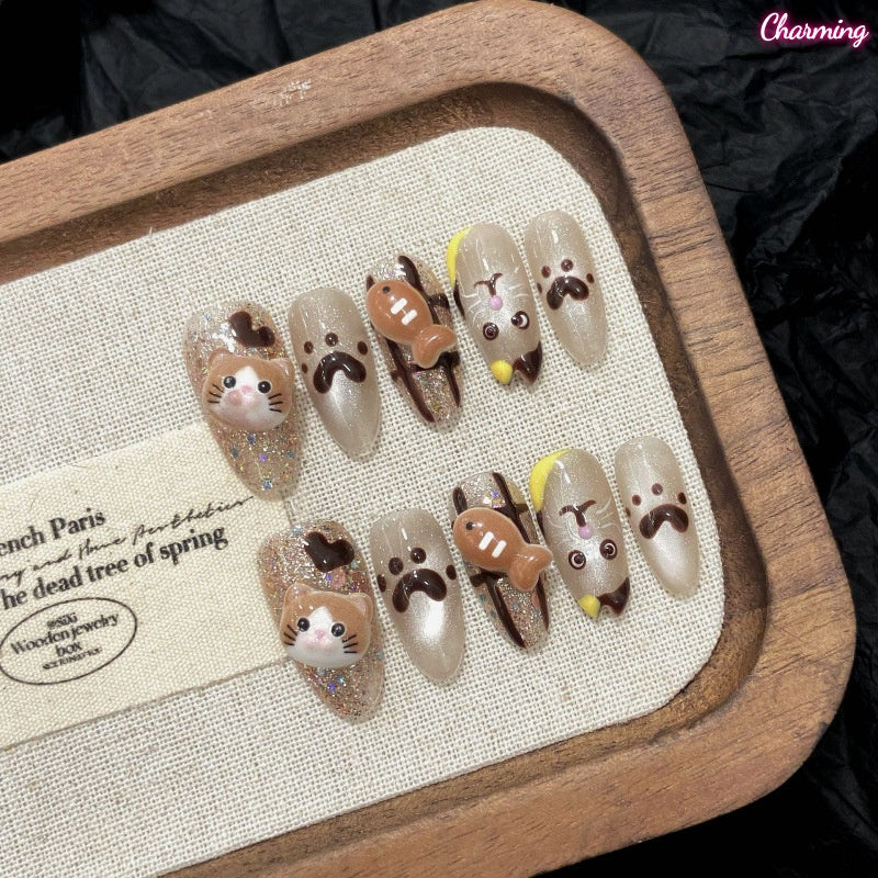 The Cat in the Fall / Handmade Nailsems
