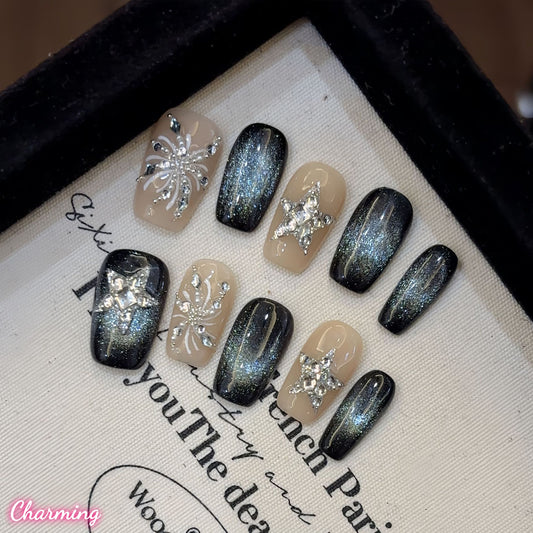 Stardust Night / Handmade Nails