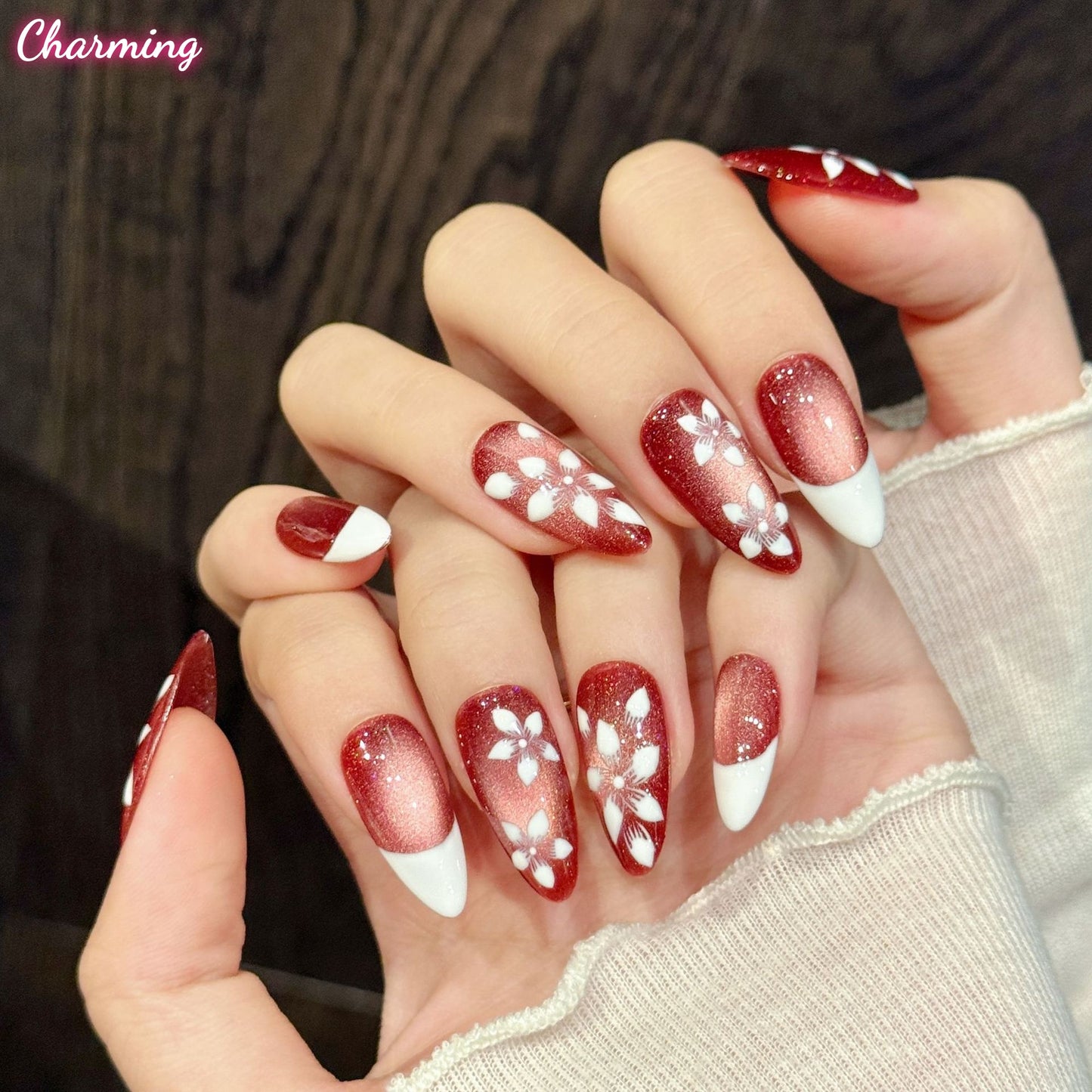 Roses in the Rain / Handmade Nails