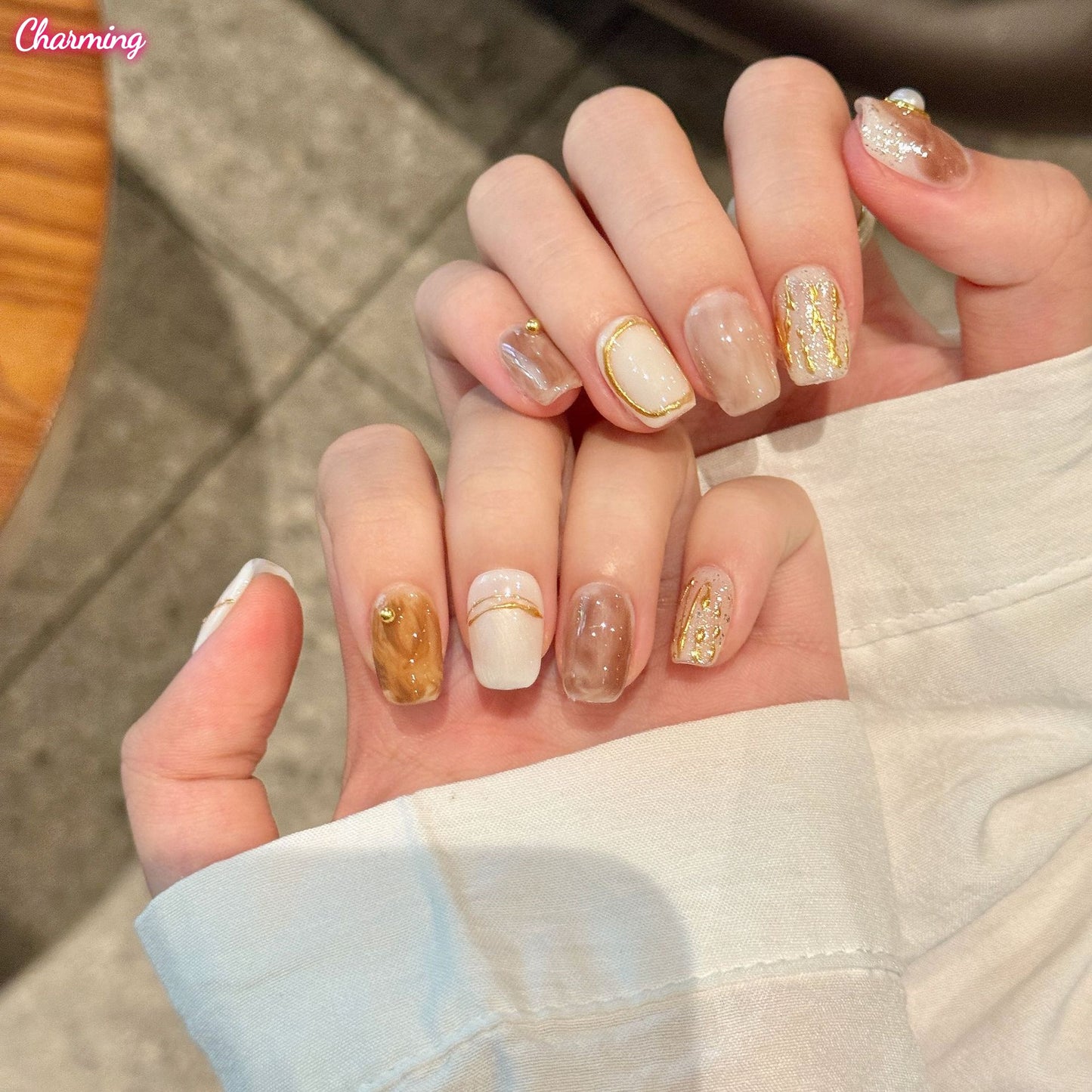 Ornate Color Play / Handmade Nails