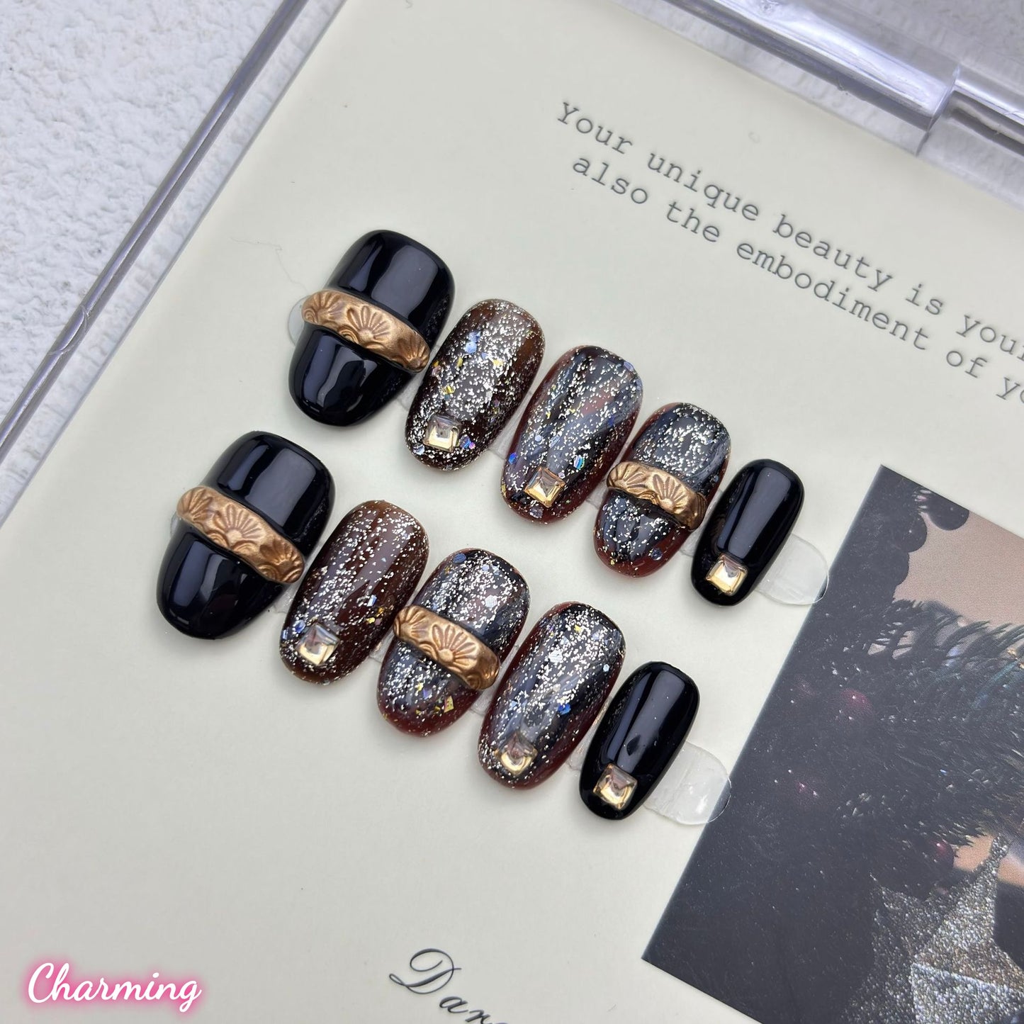 Gleaming Relic/ Handmade Nails