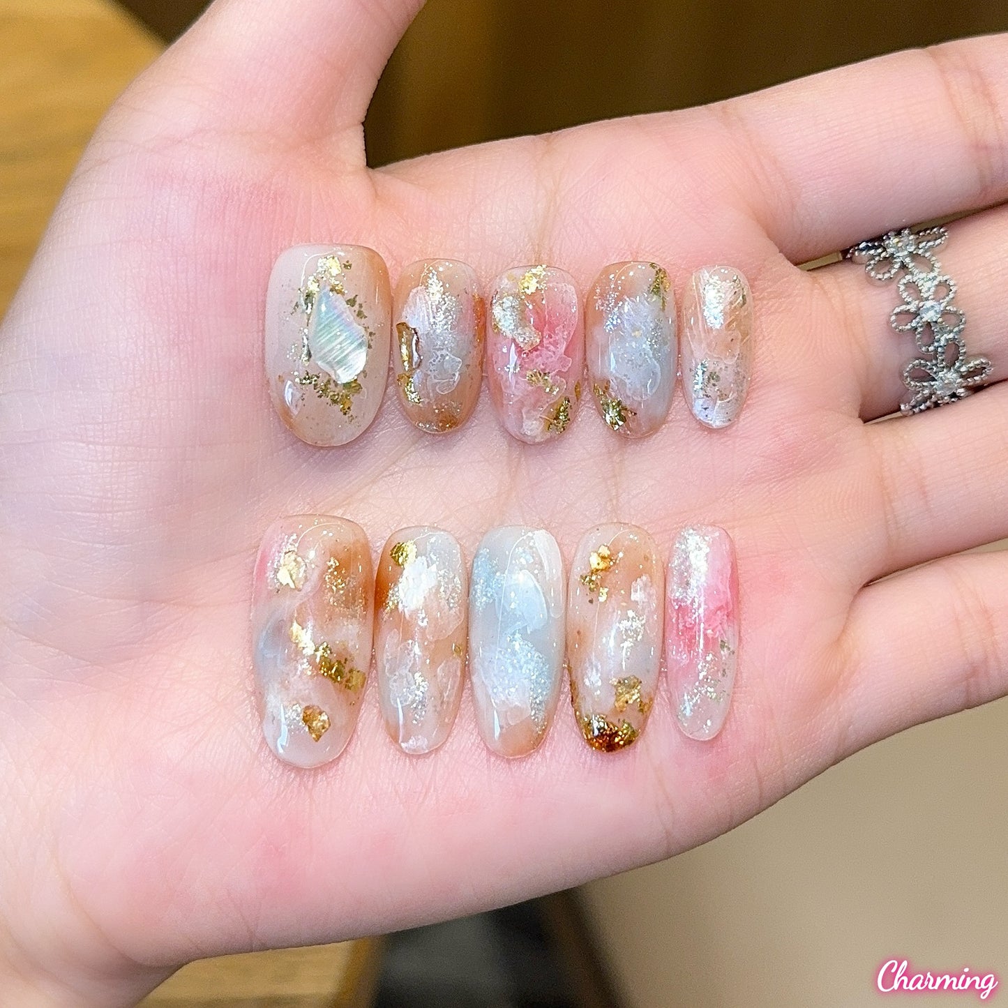 Floating Gilt / Handmade Nails