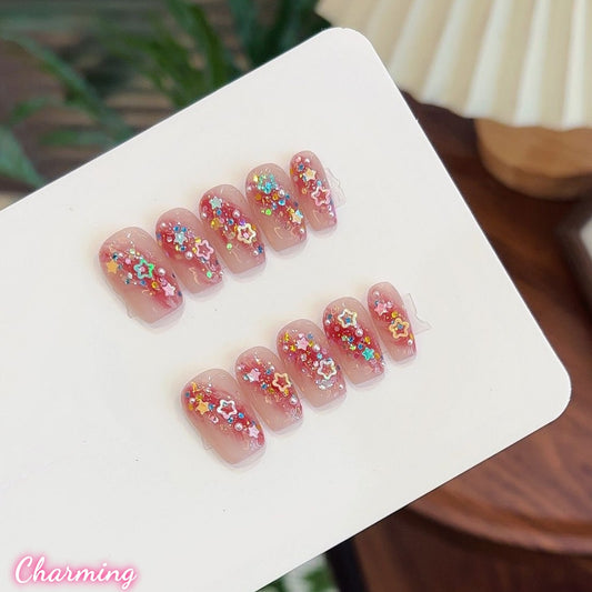 Cheerful Twinkle Star / Handmade Nails