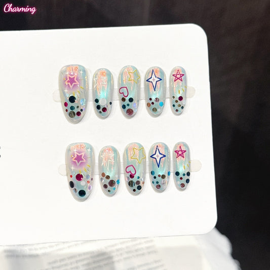 Neon Memory / Handmade Nailsems