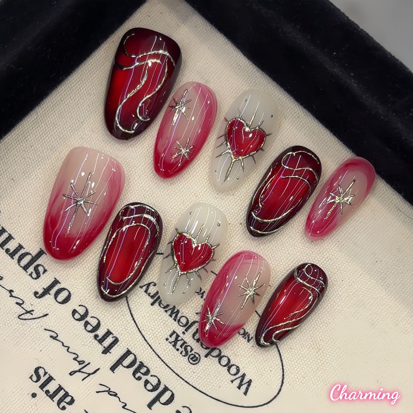 Crimson Lover / Handmade Nails